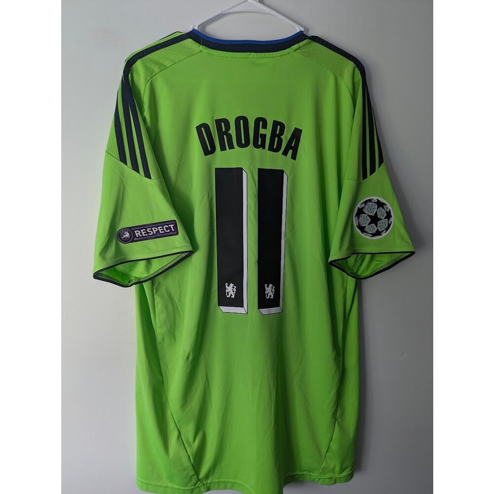 Chelsea Drogba Jersey Large UCL Soccer Football Shirt